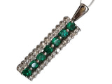 Emerald Diamond Pendant