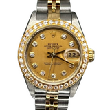 Rolex 69173 DateJust Halfgold Diamond D10 Automatic Watch