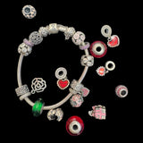 Pandora Bracelet with assorted Charms 925 Silver
