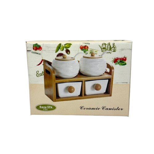 Condiment Container-4pcs/2 Tiers