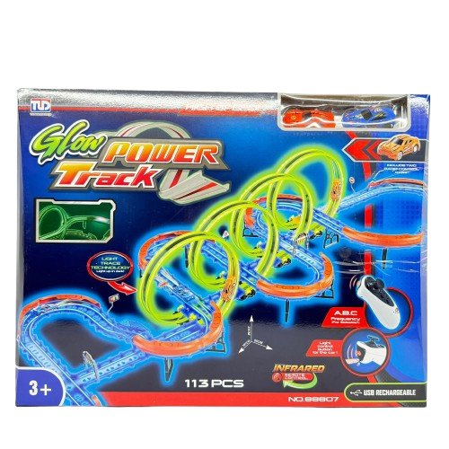 Race Track Toy- Glow Power Track