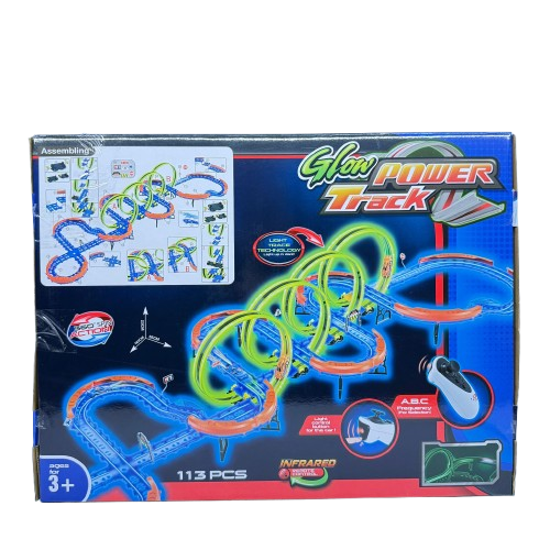 Race Track Toy- Glow Power Track