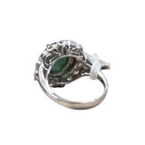 18KWG Diamond=D16, Jade(A) Ring w/Cert