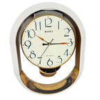 Wall Clock-Oval/White