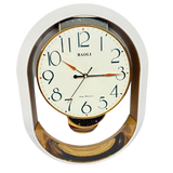 Wall Clock-Oval/White