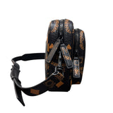 MCM Small Aren Maxi Visetos CrossBody Bag Black