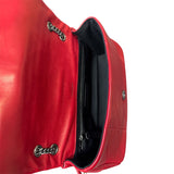 Saint Laurent Paris Red Leather Small Jamie Shoulder Bag