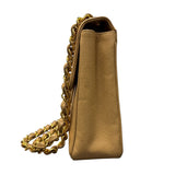 Chanel Vintage Beige Caviar Jumbo Classic Mademoiselle Flap Bag