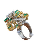 Vintage Emerald Diamond Ring