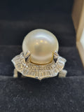 South sea Pearl & Diamond Ring