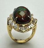 OPAL Ring 12.40 carat 750yg TD42 D6 with certificate