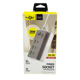 Power Socket 3 USB 3 Type C HB100