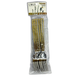 Dinner Fork 6PC Stone Effect 2Tone UK100