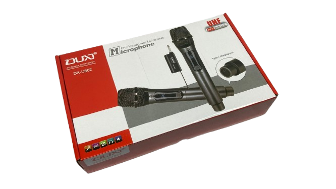Wireless Microphone Pair with Type-C Charging DX-U802 Main image