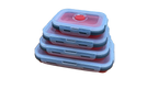 Lunch Container 4PC Nesting Collapsible L5