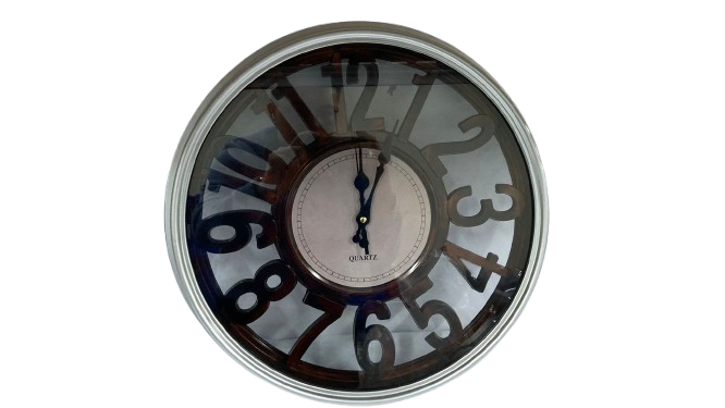 Skeleton Wall Clock ‚45cm (Black/Silver)
