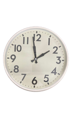 Classic Round Wall Clock ‚33cm Model 23086 (Black/Oak/White)