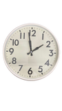 Classic Round Wall Clock – 33cm Model 23086 (Black/Oak/White)