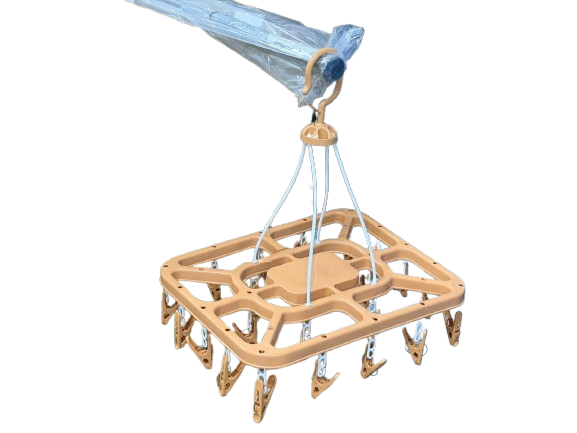 Multi-Peg Rectangular Clothes Hanger Main image