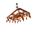 Multi-Peg Rectangular Clothes Hanger