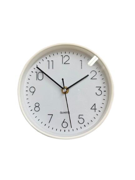20cm Round Wall Clock – Assorted Colors Secondary image