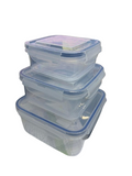 3-Piece Square Nesting Food Container Set