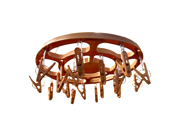 Round Clothes Clip Dryer with Pegs Secondary image