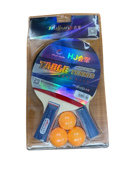 Table Tennis Bat Set – Pair + 3 Balls (Blister Pack, HJ L105) Main image