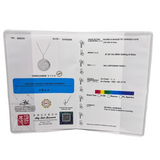 18KWG Diamond=1.5cts Necklace w/Cert