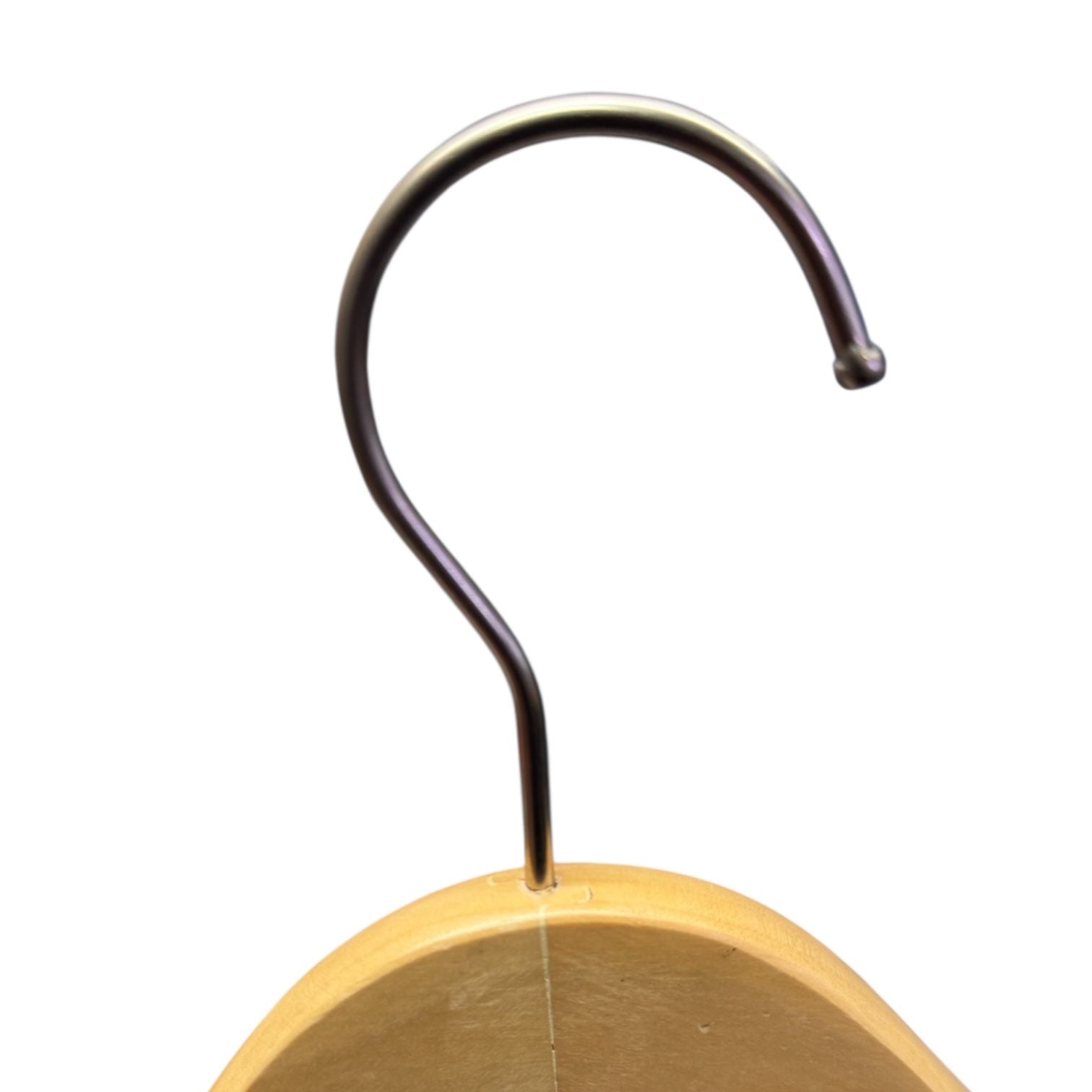 Quality Wooden Hanger with Rubber Stopper at the sides 38cm Secondary image