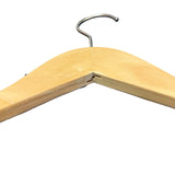 Quality Wooden Hanger with Rubber Stopper at the sides 38cm