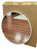 Round Metal Frame White Color Wall Mirror 59CM