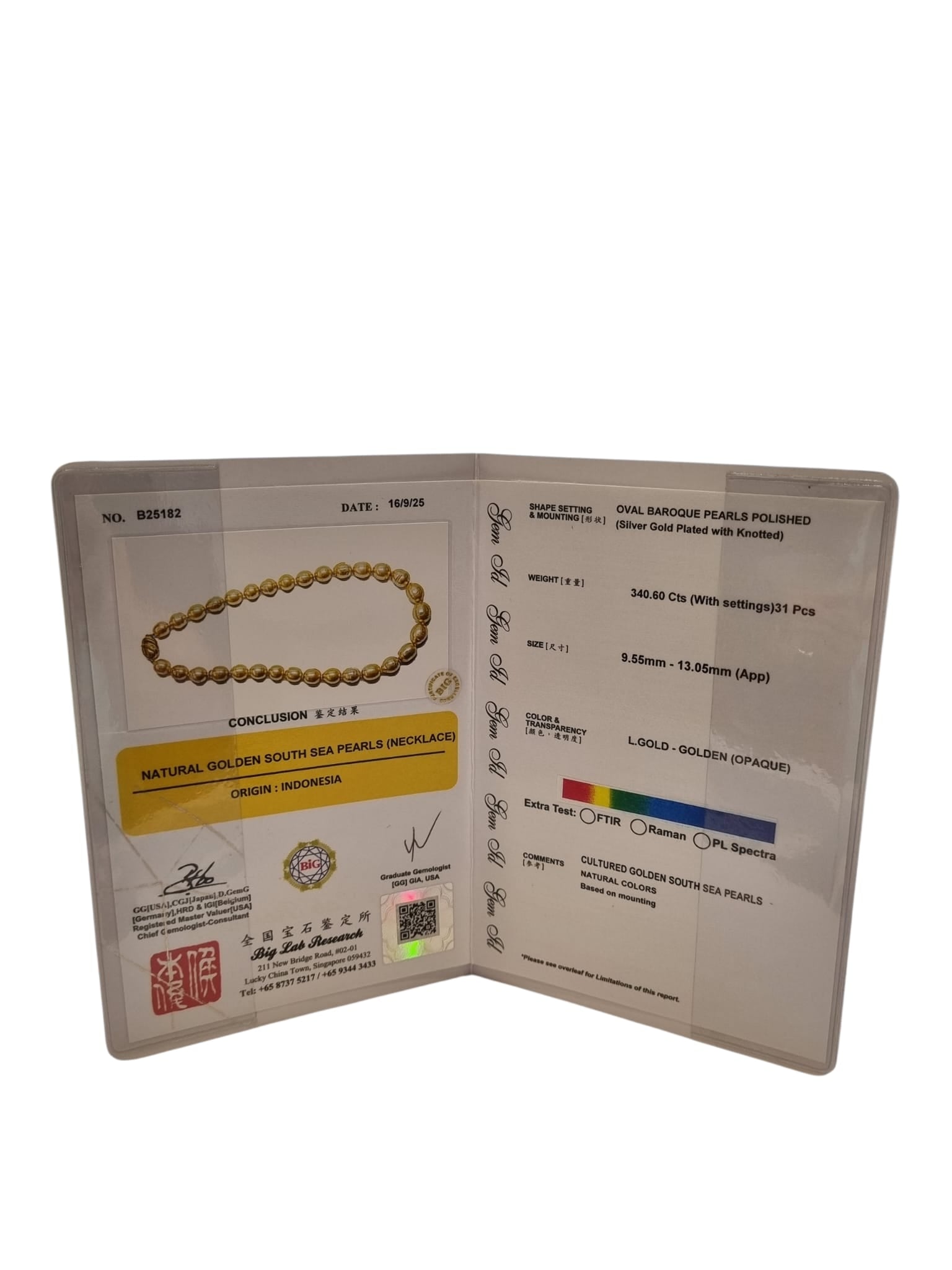 Golden South Sea Baroque Pearl Necklace