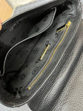 Tory Burch Britten Small Adjustable Shoulder Bag Black Pebbled Leather