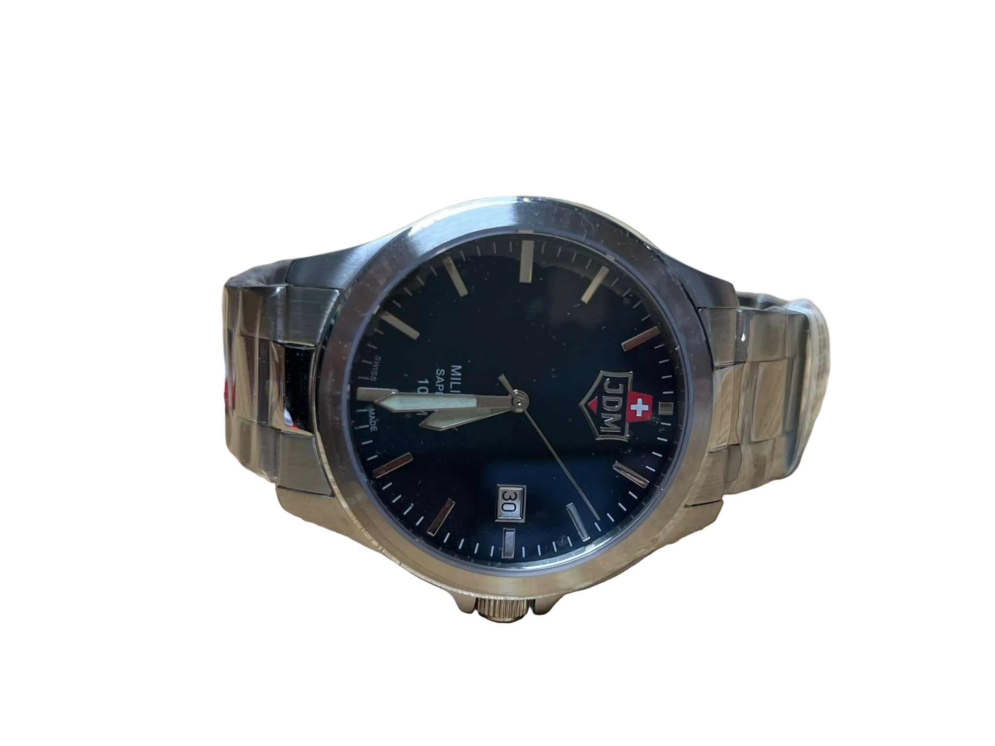 JDM Swiss Mens Watch Stainless Steel Blue Silver ALPHA II JDMWG00503
