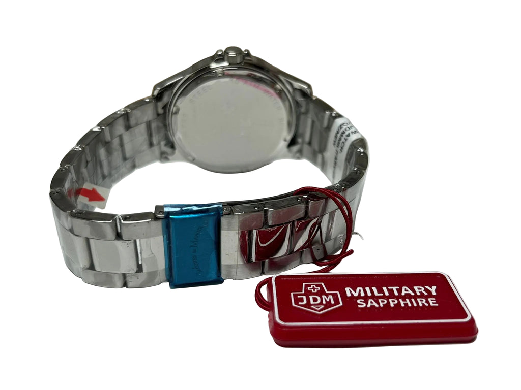 JDM Swiss Mens Watch Stainless Steel Blue Silver ALPHA II JDMWG00503