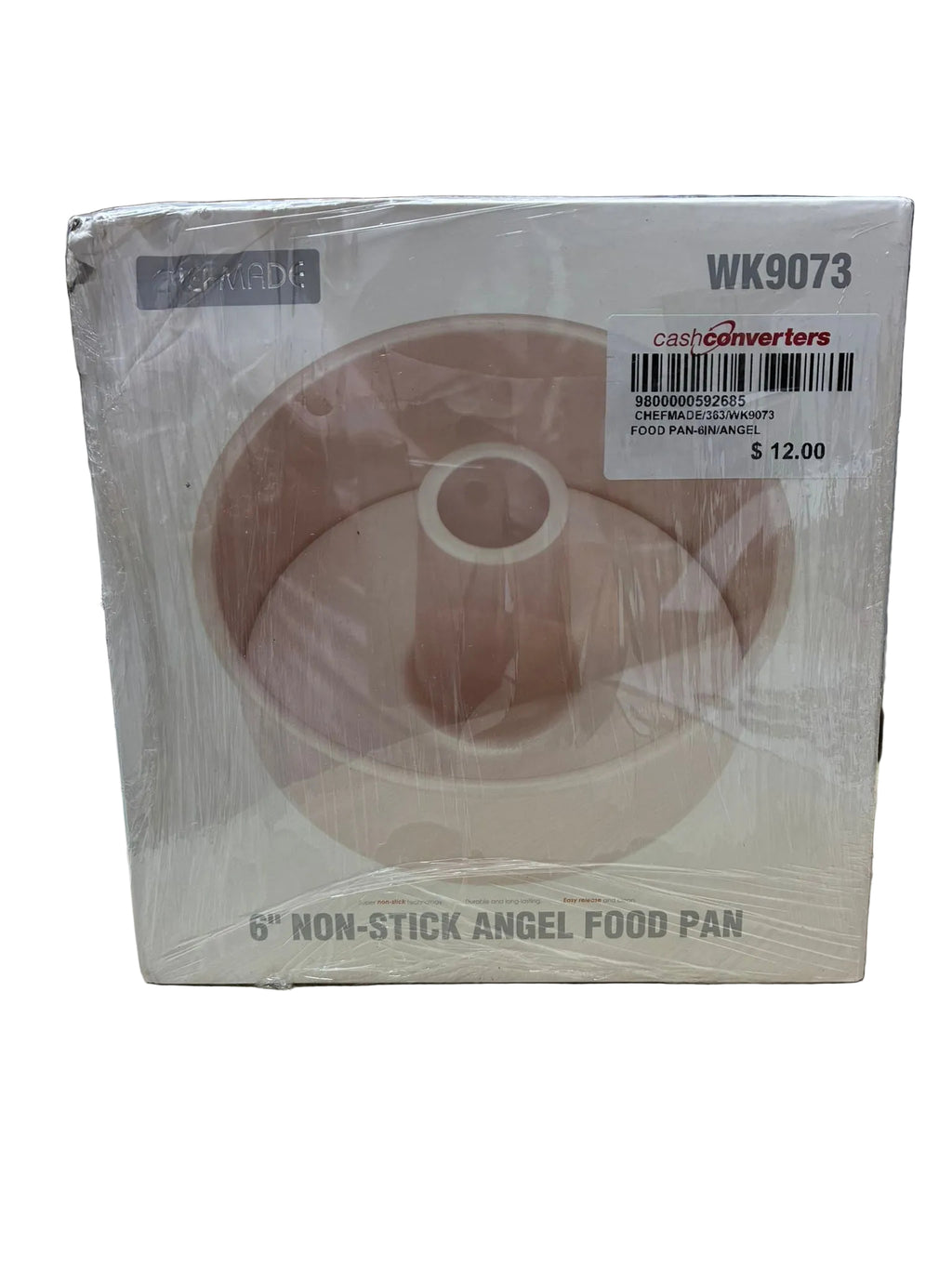 Chef Made WK9073 Angel Food Pan With Removable Bottom 6in