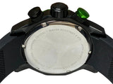 Aries Gold Chronograph Venturer Green Stainless Steel G7012ZBKGN Black Silicone Strap Mens Watch