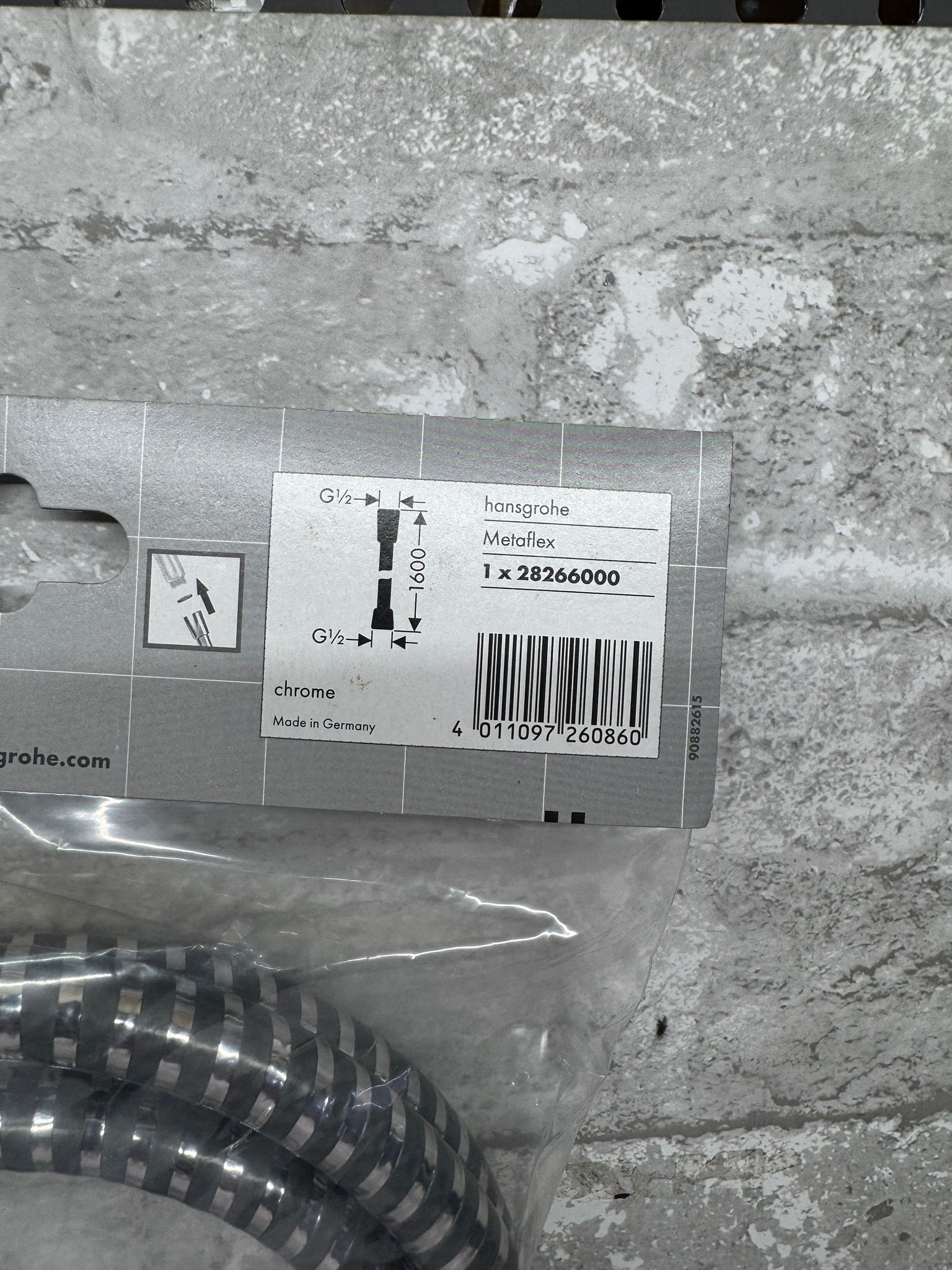 Hansgrohe 28266000 Brausenschlauch Metaflex C 1600mm