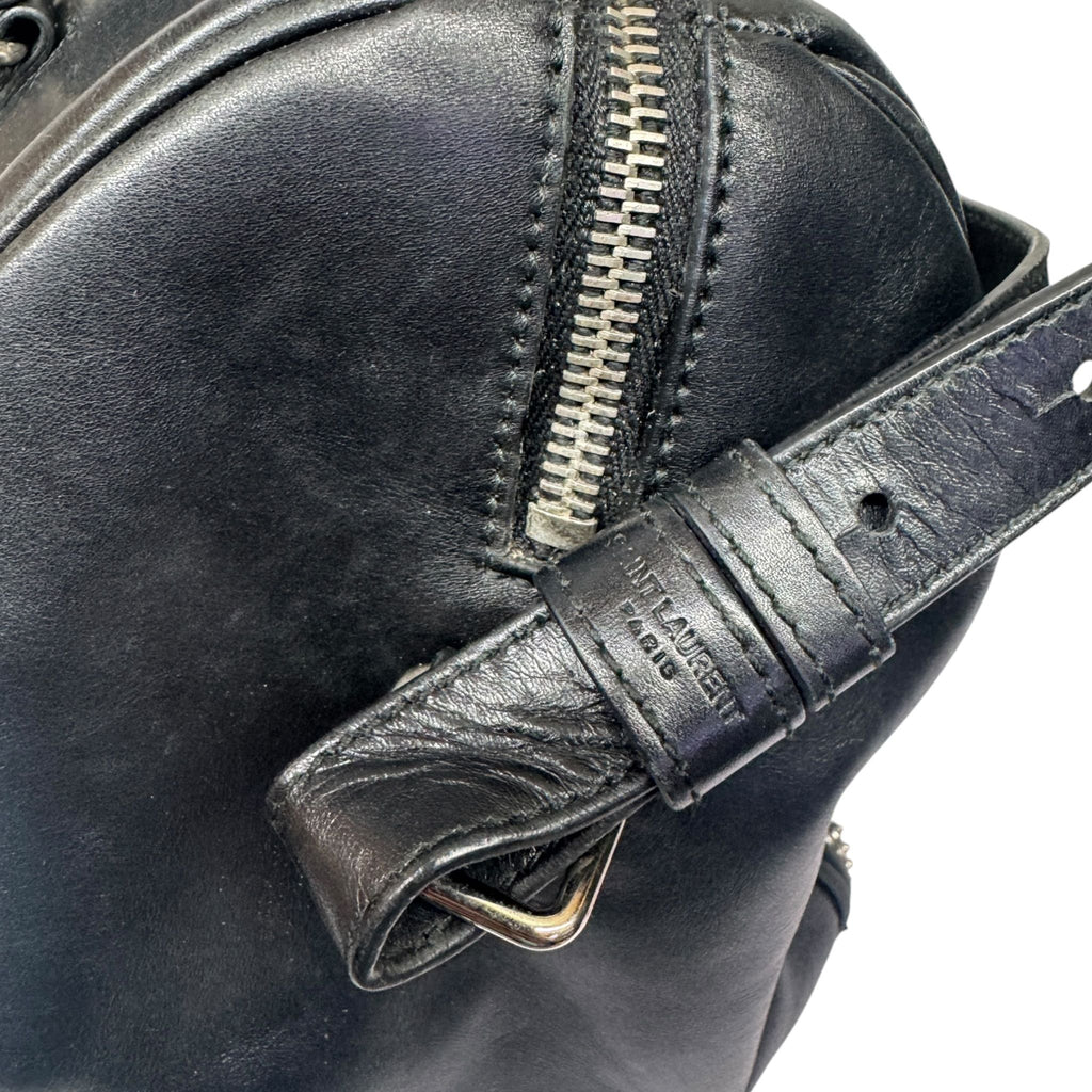Saint Laurent Paris Saint Laurent Black Leather Duffel Bag