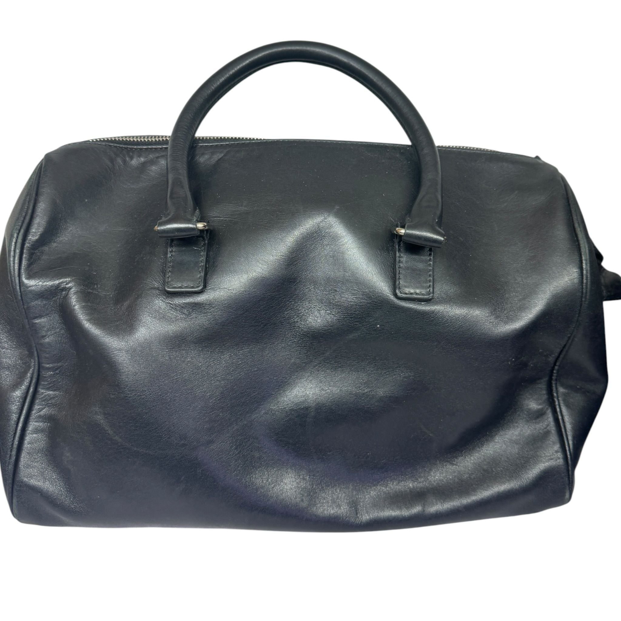 Saint Laurent Paris Saint Laurent Black Leather Duffel Bag