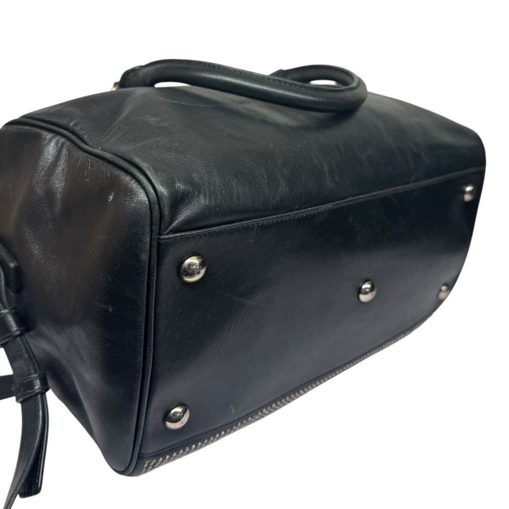 Saint Laurent Paris Saint Laurent Black Leather Duffel Bag