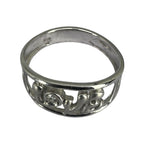Diamond Ring 18K 750 White Gold