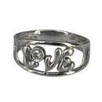 Diamond Ring 18K 750 White Gold