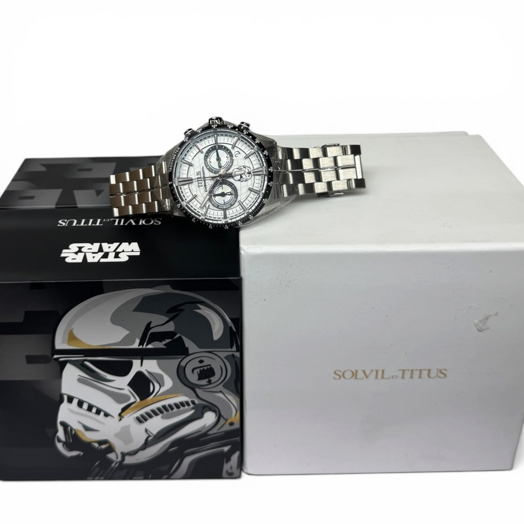 Solvil Et Titus X Star Wars Stormtroop W06-03365-002 Limited Edition Saber Chronograph Quartz Men Watch