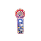 Small Transparent Handheld Power Fan with Light - L29-3
