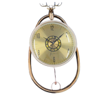 37 × 61cm Antelope Pendulum Wall Clock with Gold Face - 7266-1