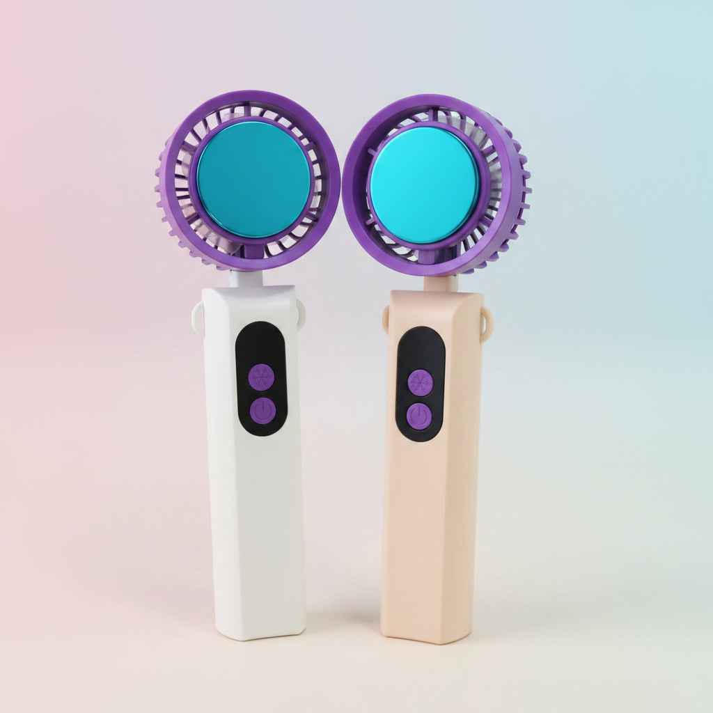 Foldable Handheld Power Fan with Chiller Main image