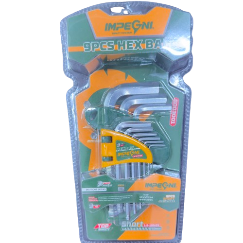 9-Piece Hex Key Set - IMPEGNI