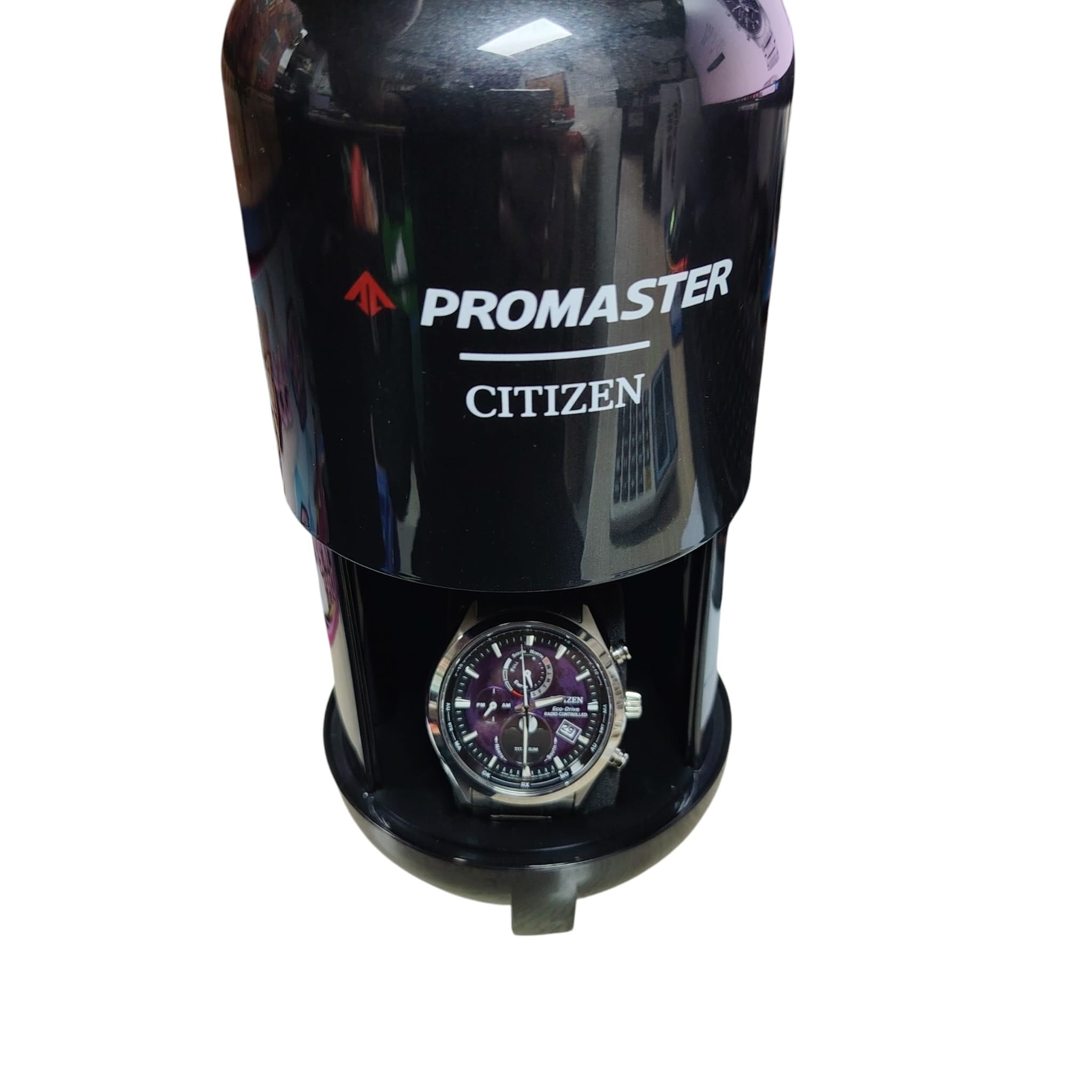 Citizen Eco-Drive Purple Dial Titanium Strap Men Watch BY1010-81Z